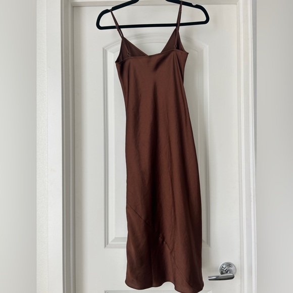 Wilfred Satin Slip Midi Dress - Picture 2 of 7